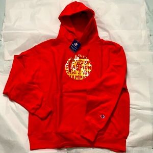 Champion Reverse Weave Hoodie in Red New with Tag NWT